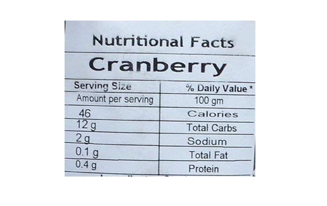 Leeve Dry fruits Cranberry    Pack  200 grams